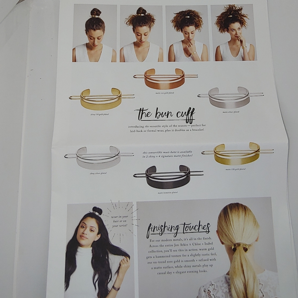 Jen Atkins silver-plated bun cuff